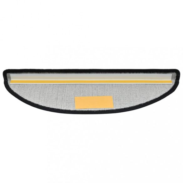 10 db sötétszürke, félkör alakú, nagy lépcsőszőnyeg 65 x 24 x 4 cm