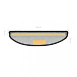 10 db sötétszürke, félkör alakú, nagy lépcsőszőnyeg 65 x 24 x 4 cm