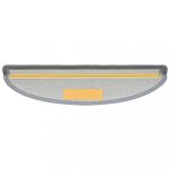 10 db világosszürke, félkör alakú, nagy lépcsőszőnyeg 65 x 24 x 4 cm