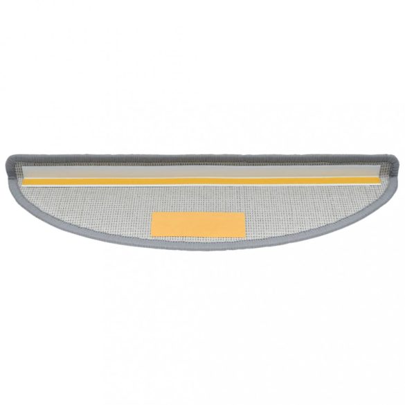 10 db világosszürke, félkör alakú, nagy lépcsőszőnyeg 65 x 24 x 4 cm