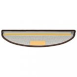 10 db 65 x 24 x 4 cm kávébarna félkör alakú lépcsőszőnyegek