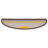 10 db barna félkör alakú lépcsőszőnyeg 56 x 17 x 3 cm