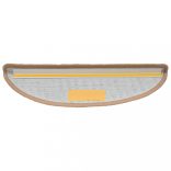 10 db bézs, félkör alakú lépcsőszőnyeg 65 x 21 x 4 cm, nagy