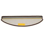 10 db barna, félkör alakú, nagy lépcsőszőnyeg 65 x 21 x 4 cm