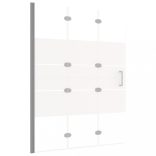 fehér ESG zuhanykabin összecsukható ajtóval 100 x 140 cm