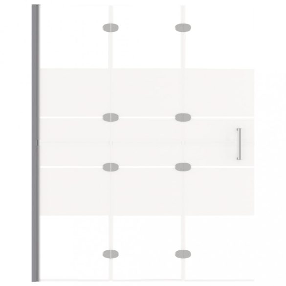 fehér ESG zuhanykabin összecsukható ajtóval 100 x 140 cm