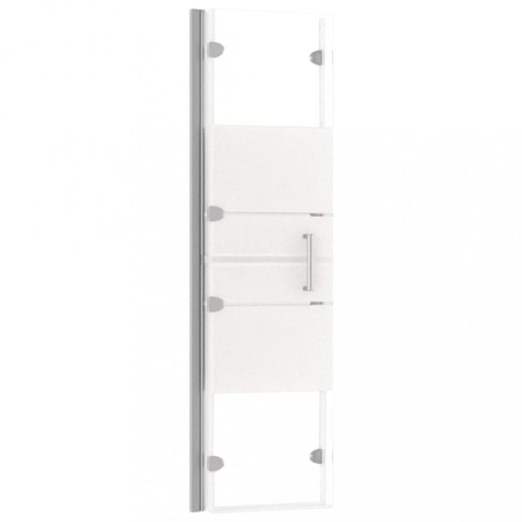 fekete ESG zuhany-harmonikaajtó 120 x 140 cm