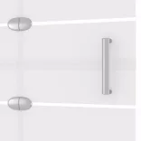 fekete ESG zuhany-harmonikaajtó 120 x 140 cm