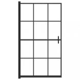 fekete ESG zuhanykabin 80 x 140 cm