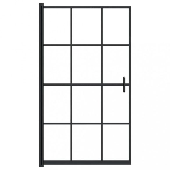 fekete ESG zuhanykabin 80 x 140 cm