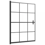 fekete ESG zuhanykabin 100 x 140 cm