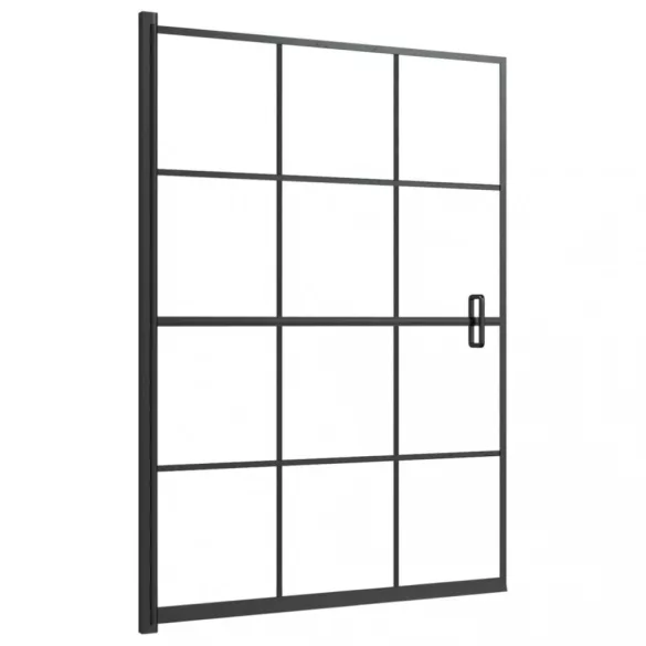 fekete ESG zuhanykabin 100 x 140 cm