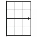 fekete ESG zuhanykabin 100 x 140 cm