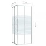 ESG zuhanykabin 80 x 80 x 180 cm