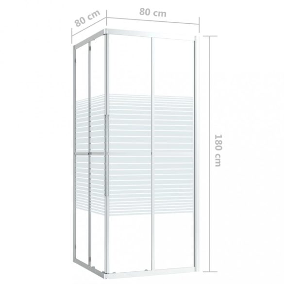 ESG zuhanykabin 80 x 80 x 180 cm