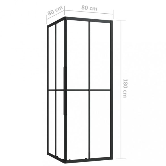ESG zuhanykabin 80 x 80 x 180 cm