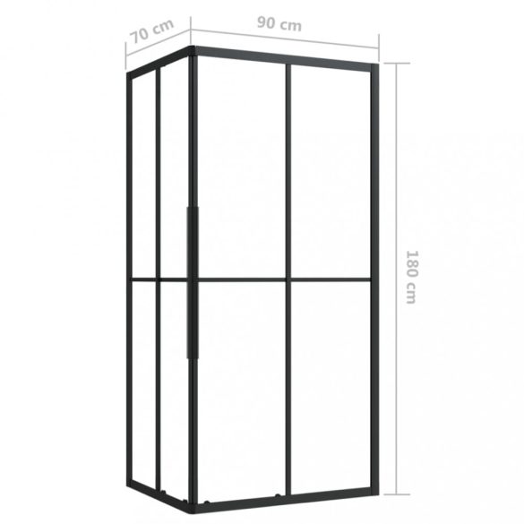 ESG zuhanykabin 90 x 70 x 180 cm