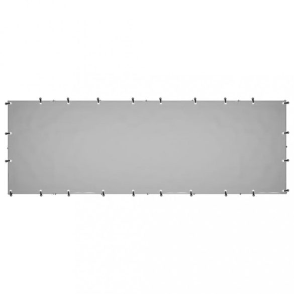 ezüstszínű acél kutyakennel 330 x 110 x 110 cm