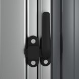 szürke horganyzott acél kerti fészer 118,5 x 97 x 209,5 cm