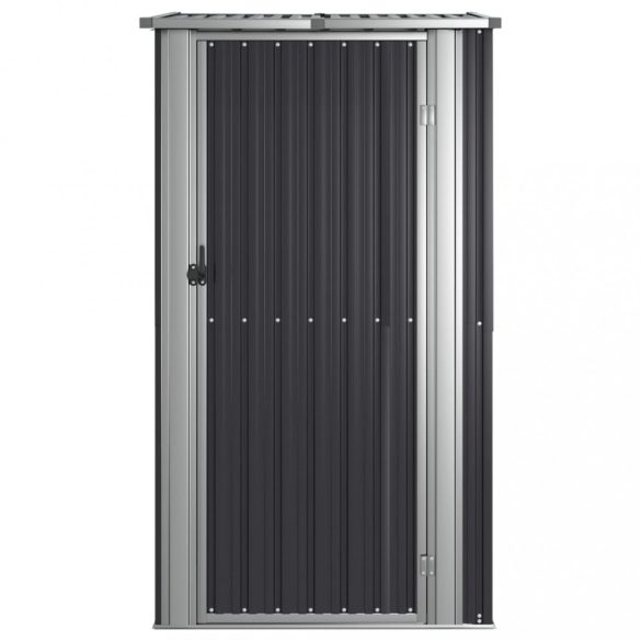 antracitszürke horganyzott acél kerti fészer 118,5x97x209,5 cm