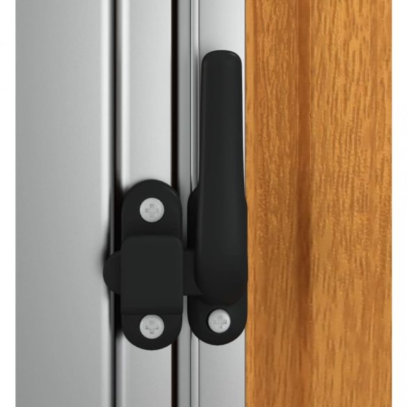 barna horganyzott acél kerti fészer 118,5 x 97 x 209,5 cm