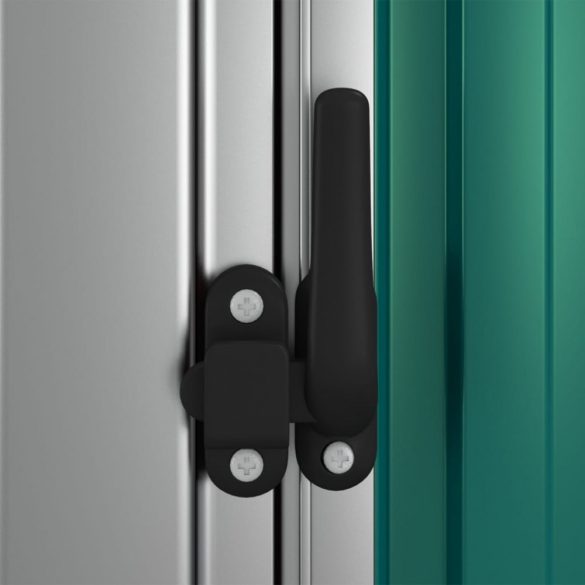 zöld horganyzott acél kerti fészer 180,5 x 97 x 209,5 cm