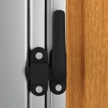 horganyzott acél, fahatású kerti fészer 180,5 x 97 x 209,5 cm