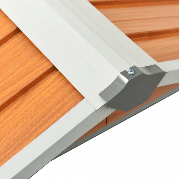 barna horganyzott acél kerti robotfűnyíró-tároló 92x97x63 cm