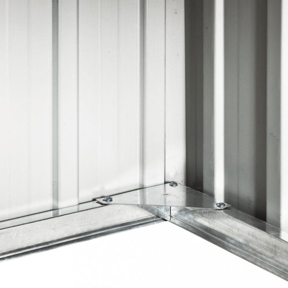 barna horganyzott acél kerti robotfűnyíró-tároló 92x97x63 cm