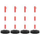 lánctartóoszlop-szett 10 m-es műanyag lánccal