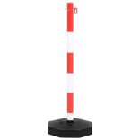 lánctartóoszlop-szett 10 m-es műanyag lánccal