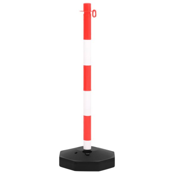 lánctartóoszlop-szett 10 m-es műanyag lánccal