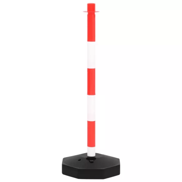 lánctartóoszlop-szett 10 m-es műanyag lánccal