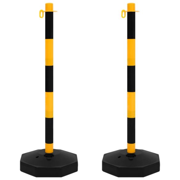 lánctartóoszlop-szett 10 m-es műanyag lánccal