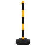 lánctartóoszlop-szett 10 m-es műanyag lánccal