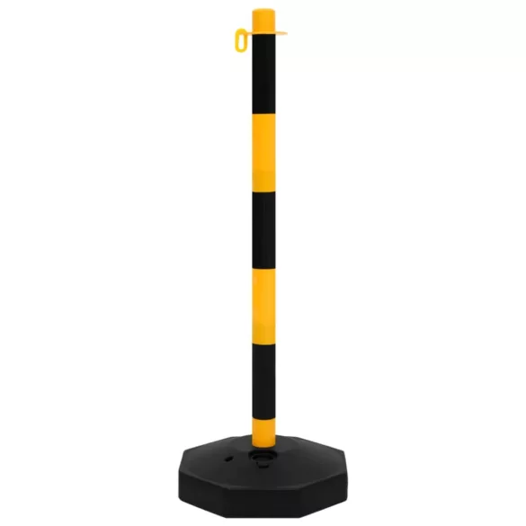 lánctartóoszlop-szett 10 m-es műanyag lánccal