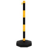 lánctartóoszlop-szett 10 m-es műanyag lánccal