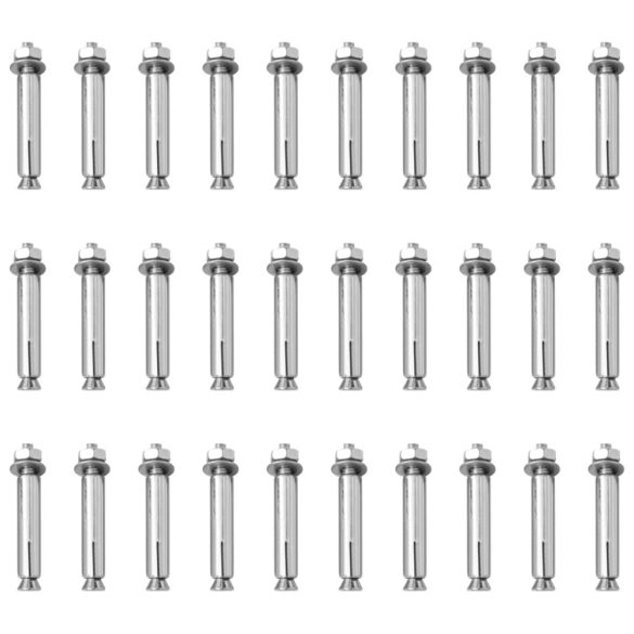 10 db polietilén forgalomterelő oszlop lánccal 75 cm