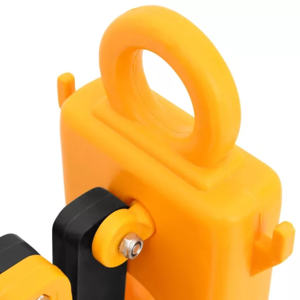 sárga és fekete összecsukható közlekedési akadály 250 x 38 x 96 cm