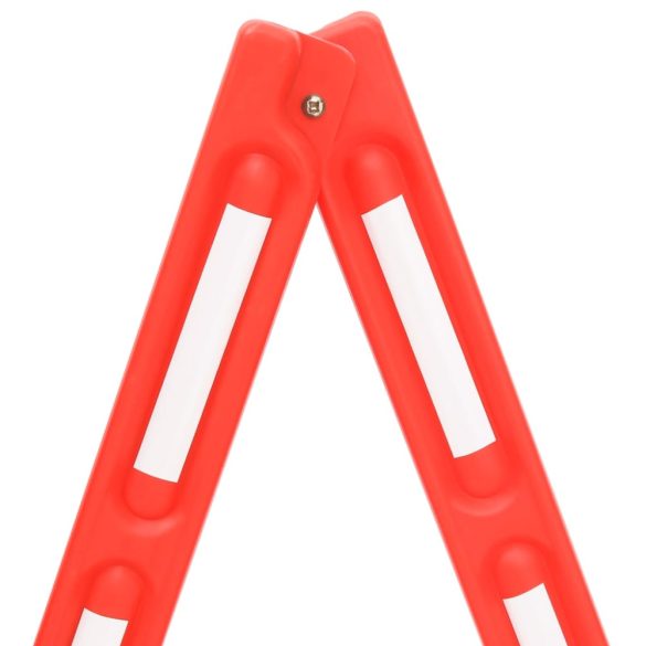 piros összecsukható közlekedési akadály 210 x 50 x 105 cm