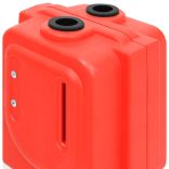 piros összecsukható közlekedési akadály 210 x 50 x 105 cm