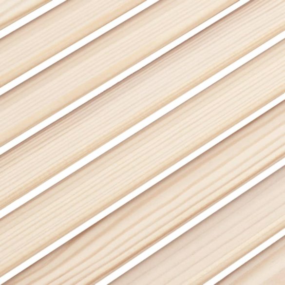 4 db tömör fenyőfa lamellás szekrényajtó 39,5 x 39,4 cm