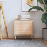 tömör fenyőfa lamellás szekrényajtó 39,5 x 49,4 cm