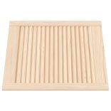 tömör fenyőfa lamellás szekrényajtó 61,5 x 49,4 cm