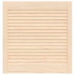 tömör fenyőfa lamellás szekrényajtó 61,5 x 59,4 cm