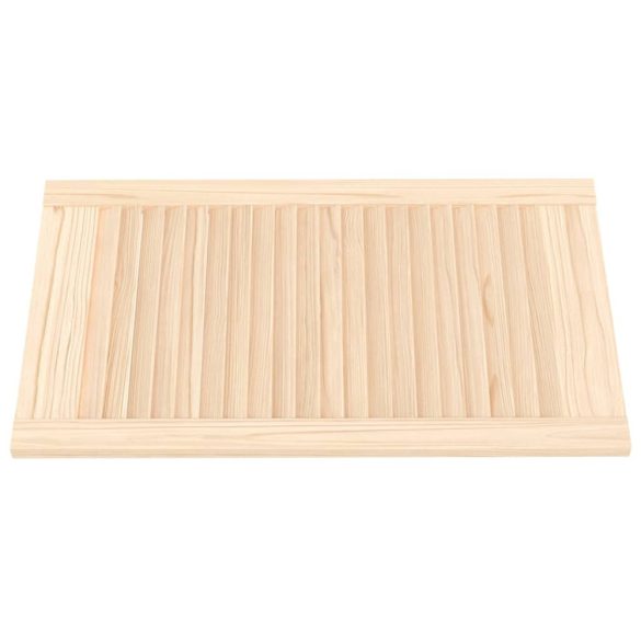 4 db tömör fenyőfa lamellás szekrényajtó 69 x 39,4 cm