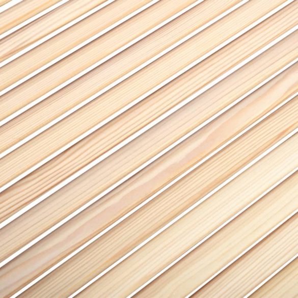 4 db tömör fenyőfa lamellás szekrényajtó 69 x 39,4 cm