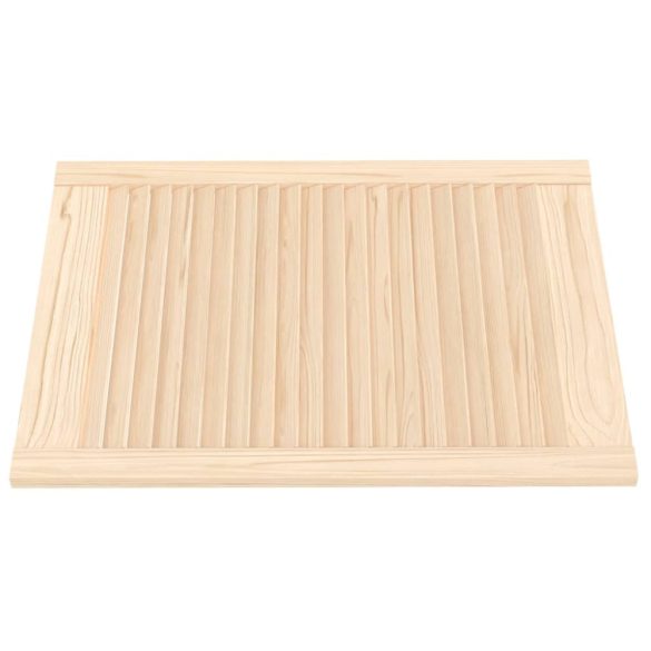 2 db tömör fenyőfa lamellás szekrényajtó 69 x 49,4 cm