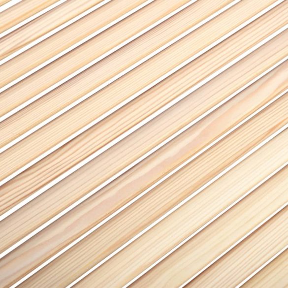 2 db tömör fenyőfa lamellás szekrényajtó 69 x 49,4 cm