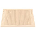 4 db tömör fenyőfa lamellás szekrényajtó 69 x 49,4 cm